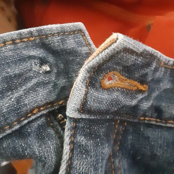 Duluth Trading Men 42x30 Flex Ballroom Mid Rise Dark Wash Blue Jean READ - Picture 3 of 9